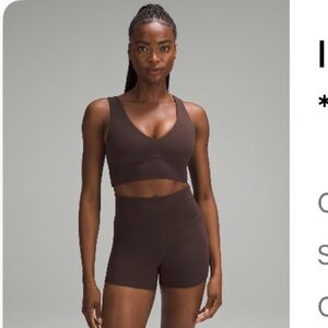 Lululemon align v-neck bra- espresso *rare color*